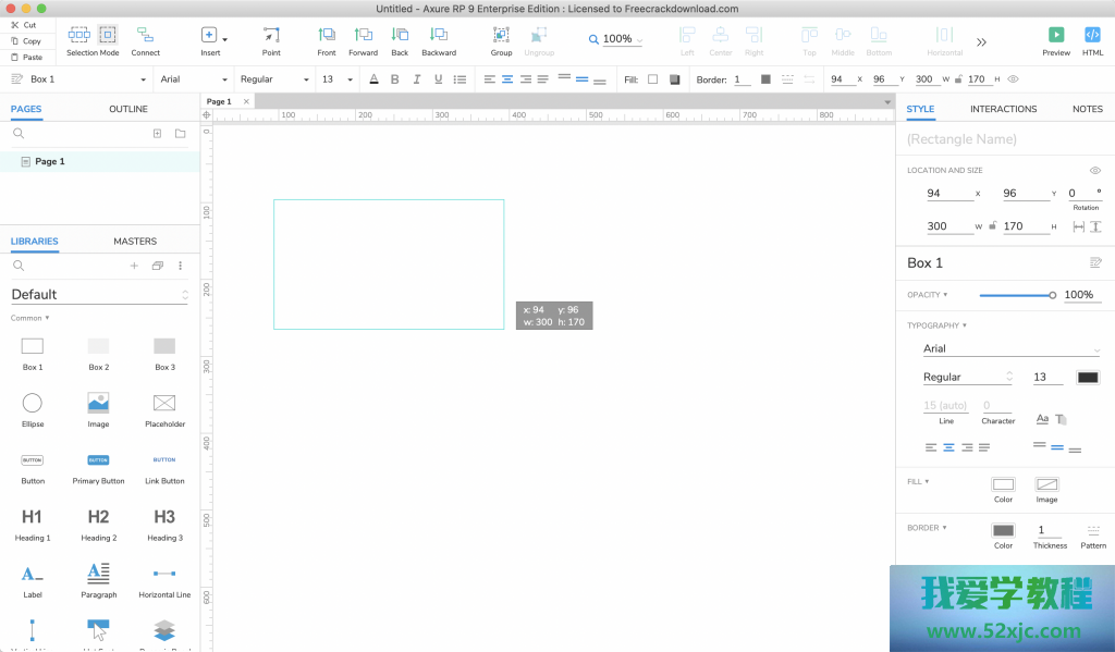 【Axure9根底教程】根底样式之元件身分安排